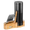 Universal Bamboo Charging Dock Stand Holder for Cell Phone and Pen&Card Beautifully Designed Gift For Everyone