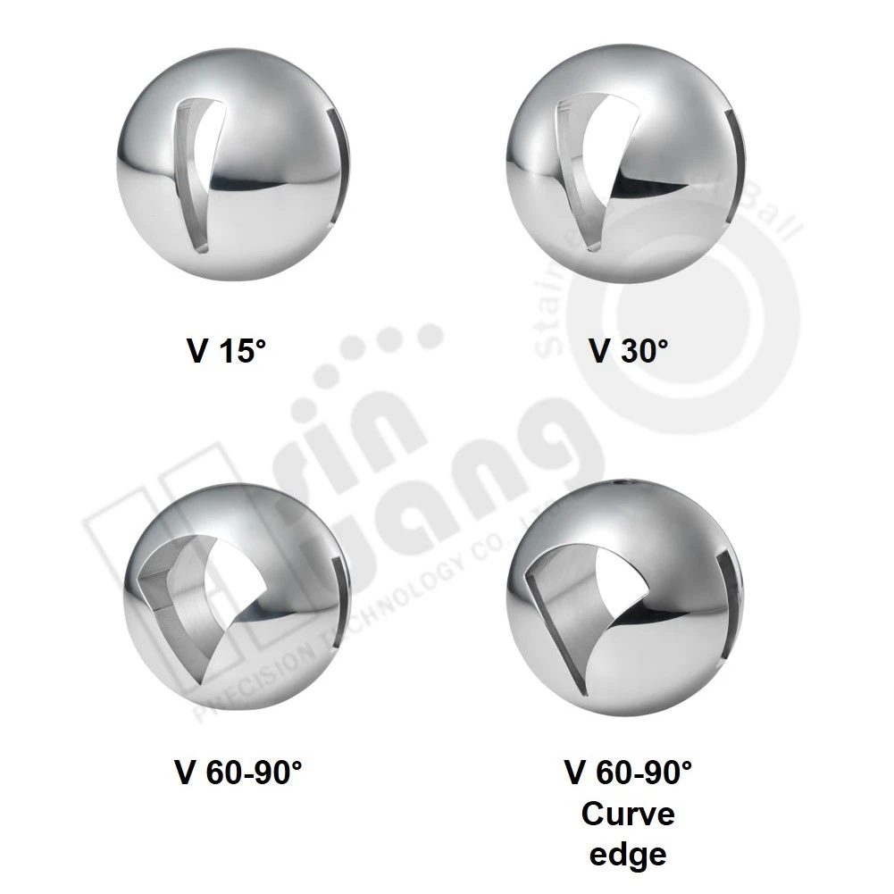 V-port 30 degree Ball valve DN 150 6" Stainless steel Valve Ball