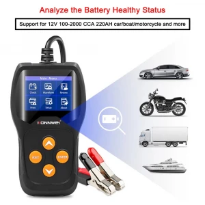 vehicle diagnostic machine Auto tools  Lead acid battery tester checker 12V digital CCA car battery load resistance tester