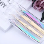 VETUS High Quality Rainbow Grafted tweezers eyelash extension, Eyelash Extension Tweezers