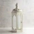 Import Vintage Metal Hanging Candle Lantern Curved Glass from India