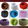 Vintage style colorful textile cable electrical wire for edison style DIY cord set power cord