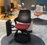Waiting Room Chairs Nylon Frame aluminum alloy mechanism Ergonomic Office Chair school chair with writing pad