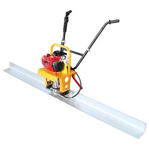 Walk behind cement screed manual power vibrating concrete screed smooth surface finishing machine