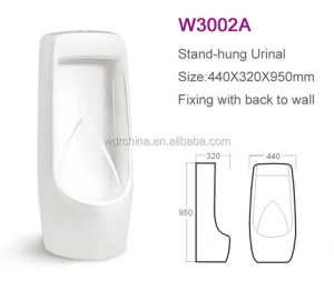 Wall urinal Chaozhou ceramic Rectangle Public Floor Standing mens urinal for sale