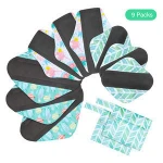Washable cloth pads reusable bamboo sanitary napkin menstrual pad