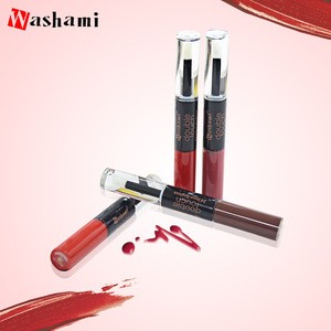 Washami colorful long lasting double-end lip gloss with free sample