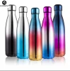 Water Bottles Hot Sale Portable Vacuum Insulated Marble Wood Grain Stainless Steel Sport Direct Drinking with Lid Crystal Adults