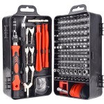 WEEKS 135-in-1DIY  portable precision phone repair tools interchangeable screwdriver bits S2 Tool steel screwdriver set