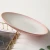 Import WEIYE 2021 new arrival 8/ 9/10/11  inch round porcelain plate Japanese style unique pink ceramic shallow plate from China