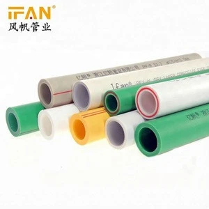 white color ppr pipe for hot and cold water transporting project