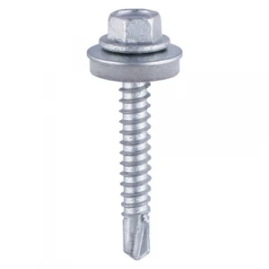 White zinc plated Self Drilling Hex Head Roofing Screws