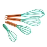whole sale bright color silicone whisk hand egg beater