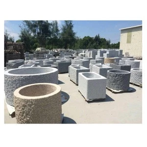 Wholesale All Kinds Of Granite Stone Flower Pot Gardening Pots for Plants Large