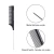Import Wholesale Black Fine Tooth Hairdressing Heat Resistant Professional Carbon Fibre Plastic Pin Rat Tail Parting Comb For Women from China