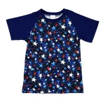 Wholesale boutique outfits for boys dog pattern childrens clothing baby boy t-shirt