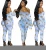 Import Wholesale clothing china womens apparel 2020 long sleeve print fall jumpsuits MZ_9501 from China