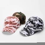 Wholesale Cotton Camouflage Cap Unisex Hat Adjustable Plain Baseball Caps