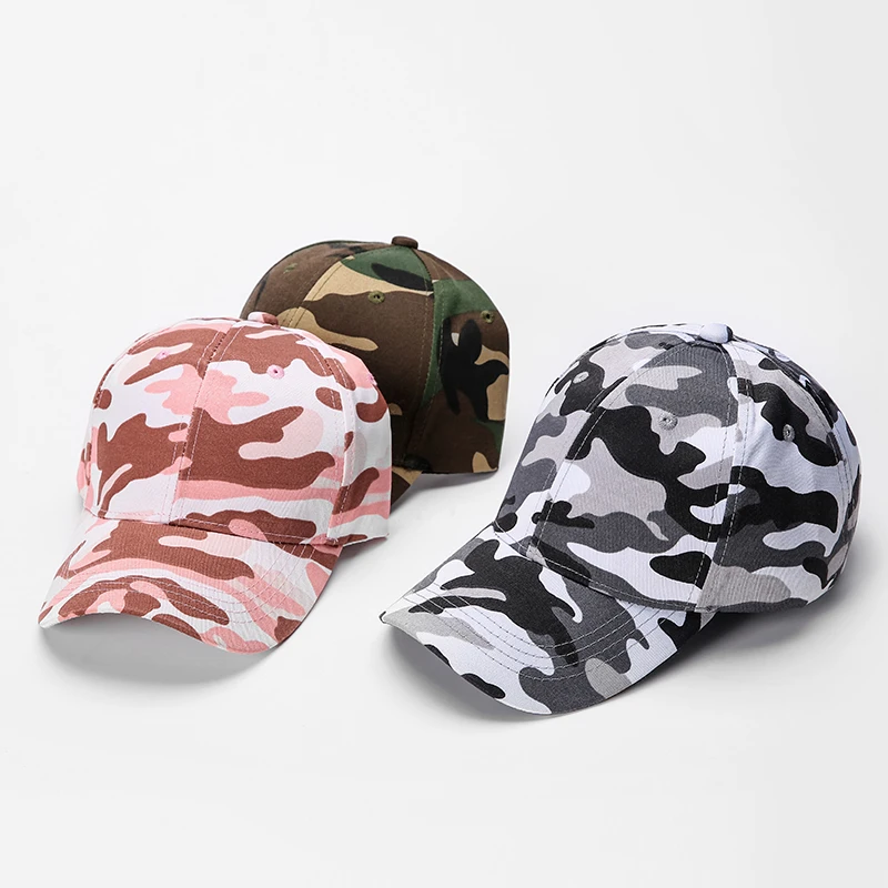 Wholesale Cotton Camouflage Cap Unisex Hat Adjustable Plain Baseball Caps