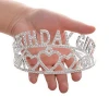 Wholesale custom made birthday girl tiara miss world crown and tiara