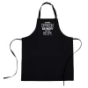 Wholesale Custom Print Logo Wine Waiter Apron Cotton Cooking Aprons Kitchen Apron with Two pockets