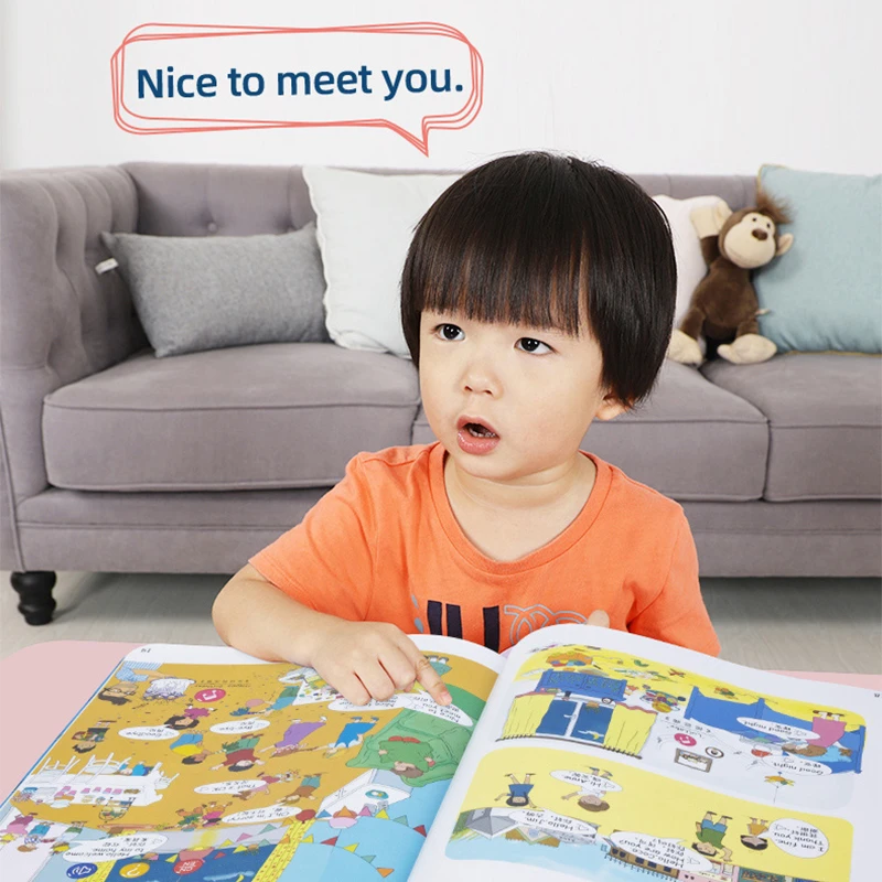 Wholesale Customised Kids Animal Button Touch Sound Book With Music Sound
