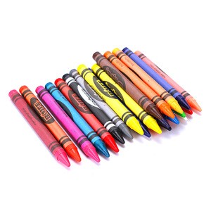 Wholesale customize non-toxic 4/6/12/24 color artist drawing wax crayons