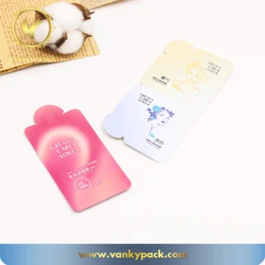Wholesale Customized Aluminum foil face Mask packaging bags Cosmetic cream oil packaging pouch