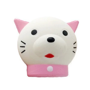 Wholesale Cute Animal Toys Soft Slow Rising Kawaii Squishy Cat Head Super Fun Slow Rising Squishy