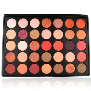 Wholesale Fashion Private Label 35 Color Eyeshadow Highly Pigmented Eye Shadow Cosmetic Palette Glamorous For Lady