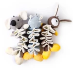 Wholesale Fashionable Pet Plush Dog Toys Squeaky Spring Kangaroo Pet Toy Interactive Animal Dog Plush Toy