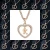 Import Wholesale high quality rose gold letter diamond necklace pendant, feminine charm necklace pendant from China