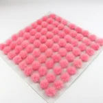 Wholesale low price 3 4 5 cm real mink fur pom pom pompom ball for hair clip shoe accessories