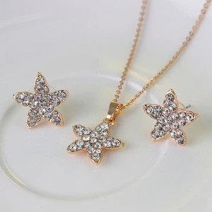 Wholesale Mix Danrun KC Gold Plating Alloy And Crystal Jewelry Sets CA427