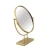 Import wholesale modern gold rotatable decorative desk table vanity makeup mirror salon mirrors for bedroom from China