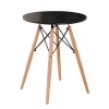 Wholesale Nordic dining table beech legs Black/White MDF coffee table