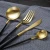 Import Wholesale outdoor rose gold restaurant cutlery, flatware set spoon and fork stainless steel cutlery from China