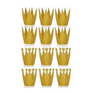 wholesale party hats Kids Gold Paper Party Crowns Birthday Party Hat