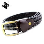 wholesale quality Bonded Leather unisex knit men belts