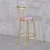 Wholesale Rose Gold Bar Chair Metal Furniture Stools Bar Stools modern design  High  Bar Chairs