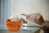 Wholesale Rosewood Crafted Wood Yarn Storage Bowl With Carved Holes & Drills Knitting Crochet Accessories Christmas gift for mom