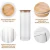 Import Wholesale Sale Creative White Mini Clear Kitchen Herbs Spices Tea Tin Canisters Set of 4 from China
