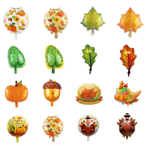 Buy Wholesale Turkey Squirrel Maple Leaf Cartoon Foil Balloon Balloon...