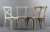 Import Wholesale Vintage Oak Wood Cross Back Cafe Chair French X Back Chair from China
