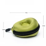 Wholesale waterproof black round EVA storage jewelry case with zipper portable soft felted watch case