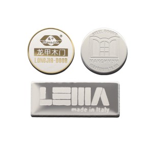 Wholesale Zinc Alloy Etched Engraved Embossed Rich Color Furniture Kitchen Door Appliance Product Labels Logos Tags Decals Souvenir Coins