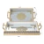 Import Wholesales Lilac Mirror Food Cake Tea Serving Tray For Hotel Restaurant Home With Handle from China