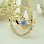 Whoselase Fashion hot sale golden converter hourglass harry style potter necklace