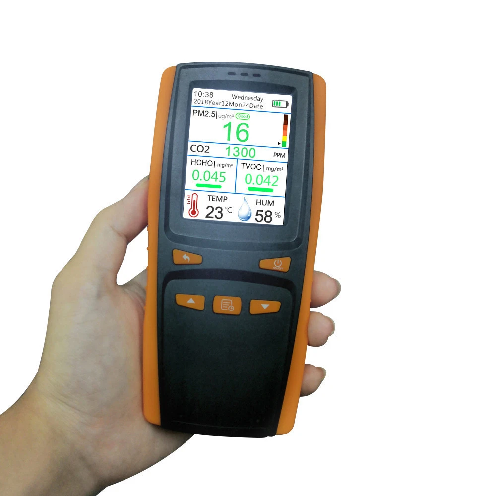 Wifi Gas Analyzers Digital Formaldehyde HCHO and TVOC and CO2 Detector Meter Tester Sensor Air Quality Monitor Detection