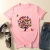 Import Woman Butterfly Tree Print Harajuku Summer Clothing Tshirts Casual Round Neck Short Sleeve Top Tee Shirt from China